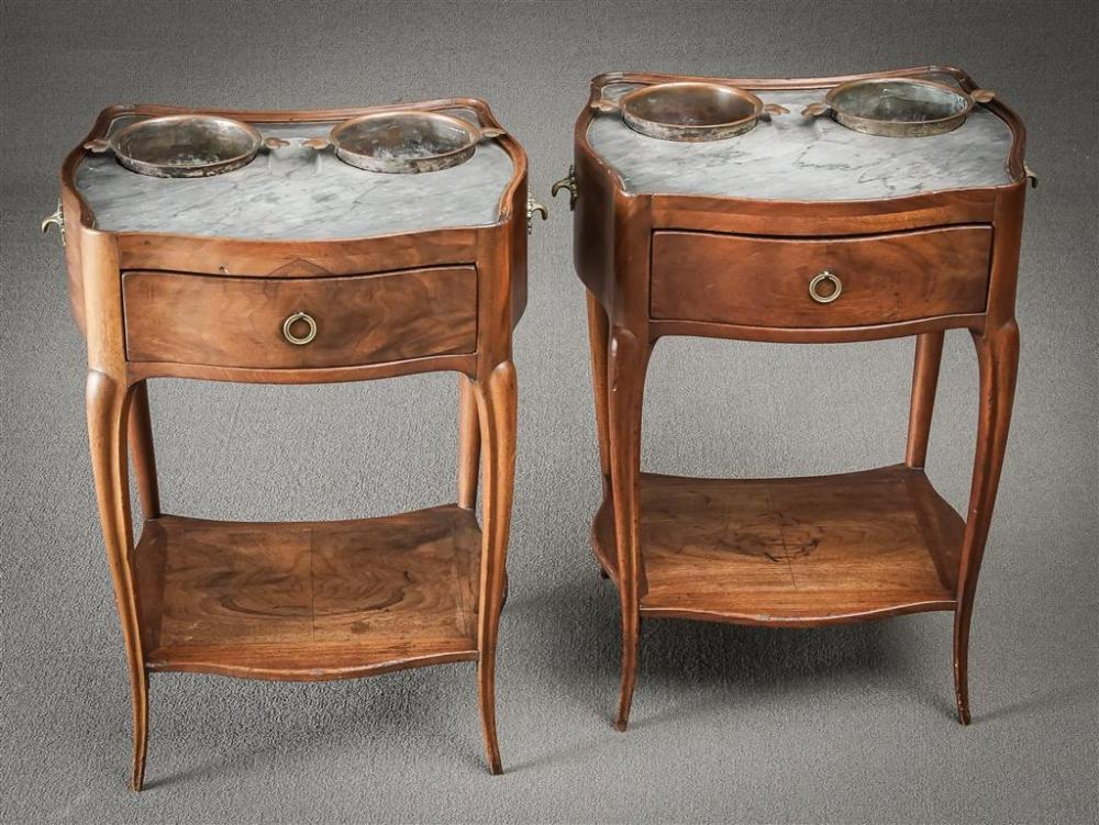 PAIR OF LOUIS XV PROVINCIAL WALNUT