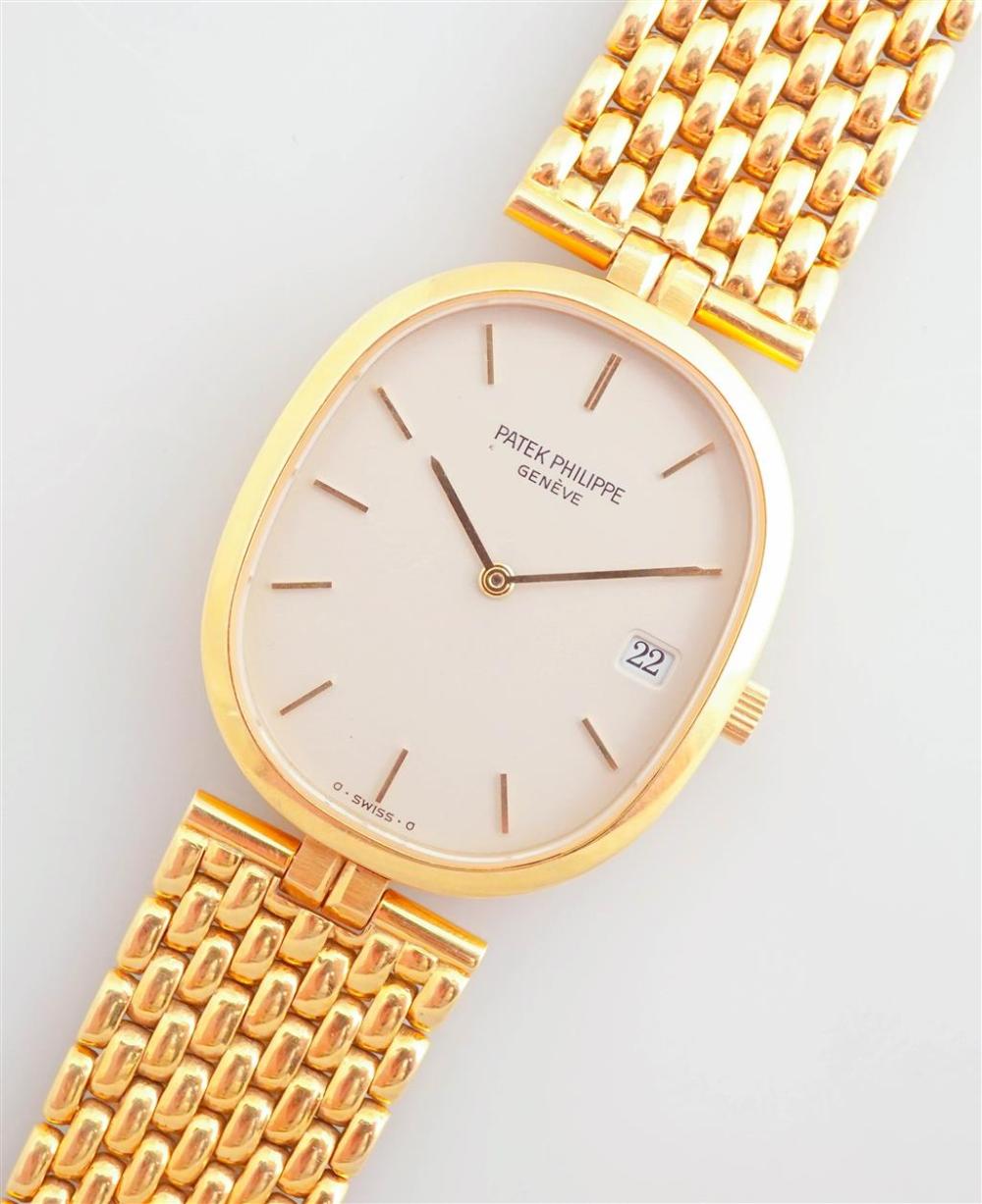 18-KARAT YELLOW-GOLD QUARTZ WRISTWATCH,