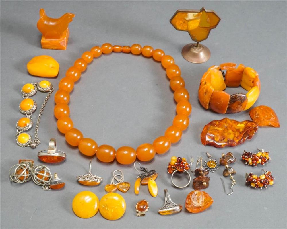 GROUP WITH AMBER AND AMBER-TYPE