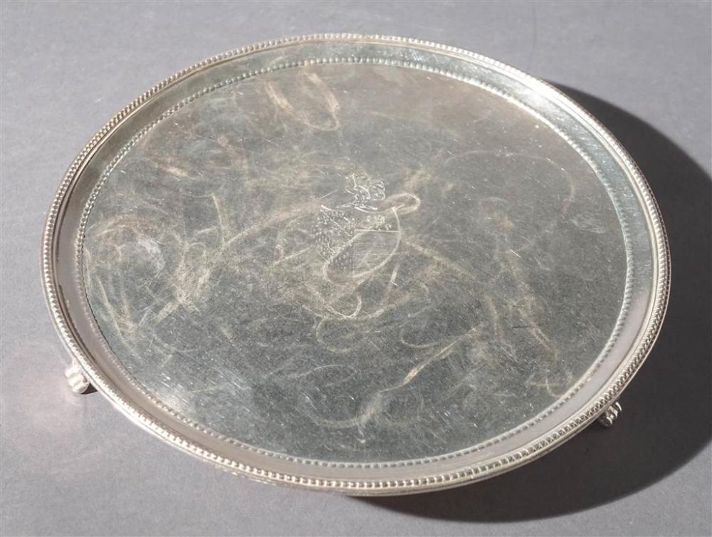 GEORGE III SILVER SALVER POSSIBLY 3292a9