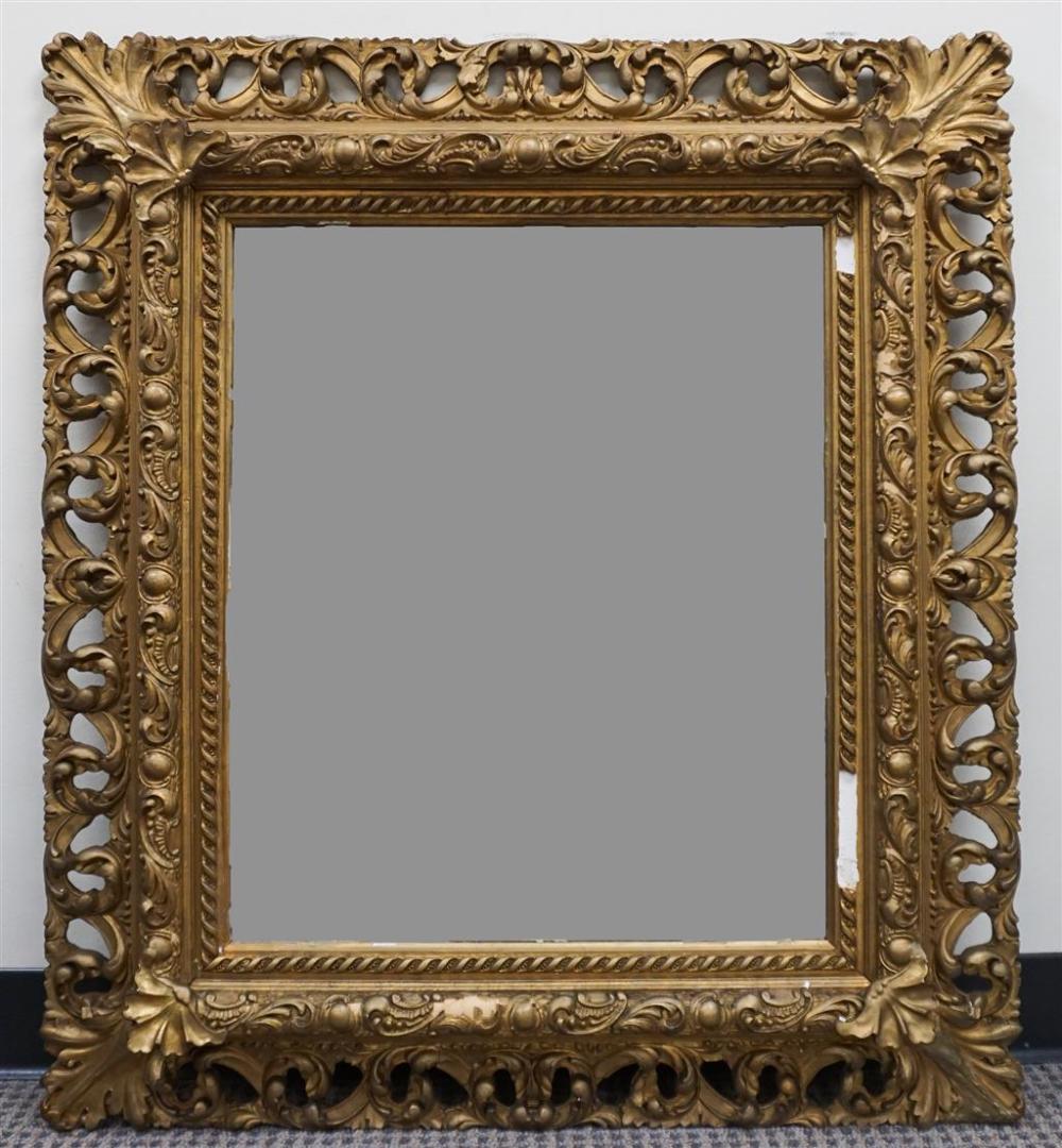 VICTORIAN GILT GESSO MIRROR 36 3292d4