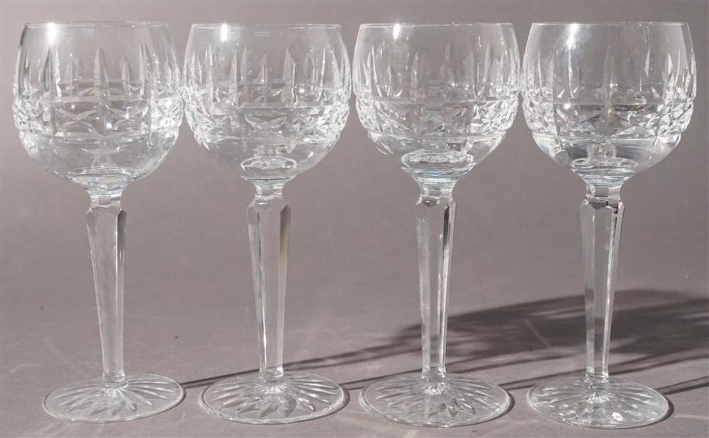 FOUR WATERFORD CRYSTAL STEM WINE 3292ea