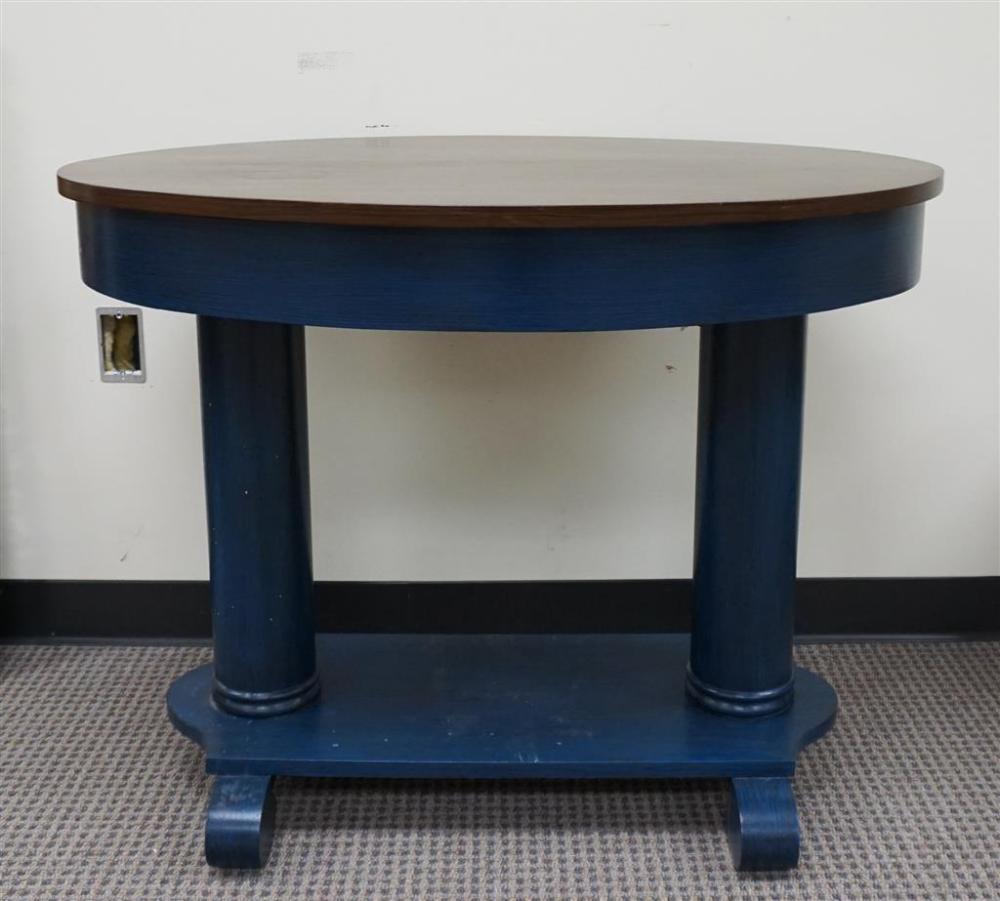 CLASSICAL STYLE BLUE PAINTED BASE