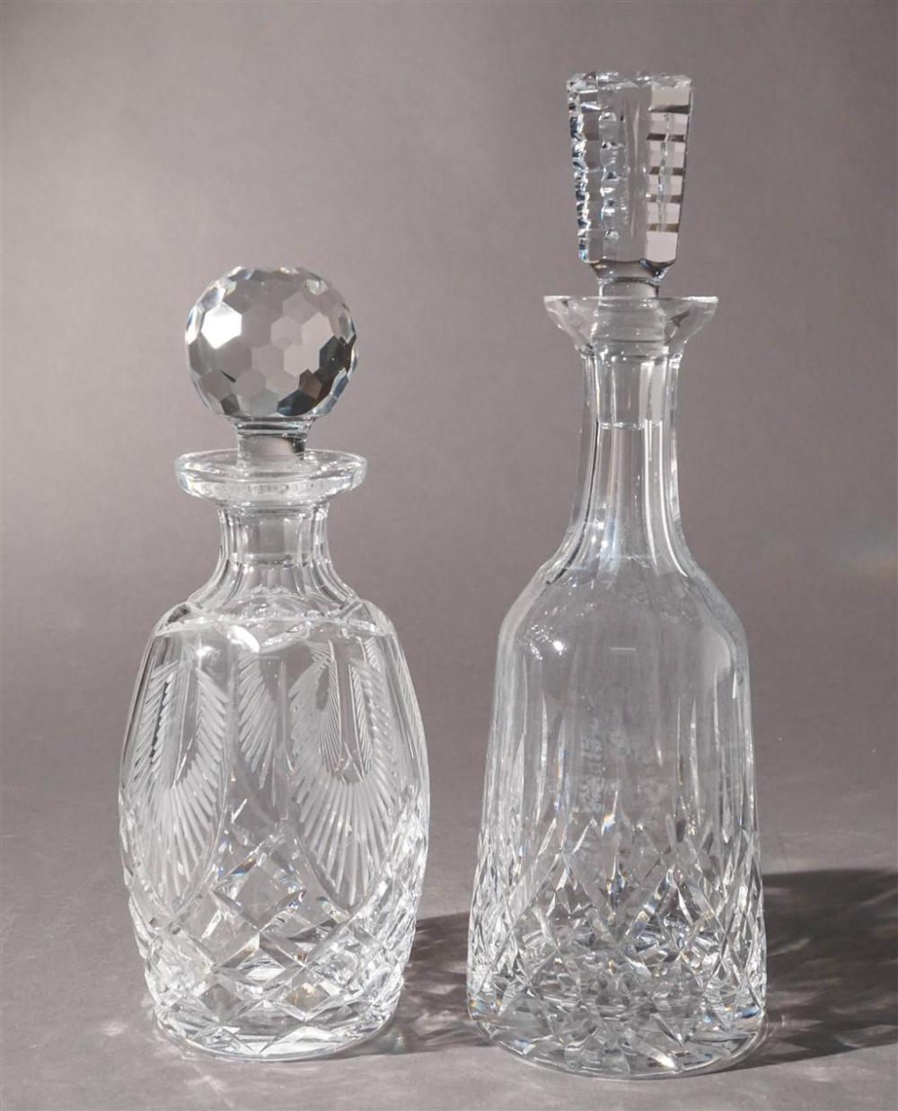 TWO WATERFORD CRYSTAL DECANTERS 329316