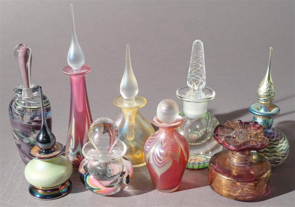 NINE ART GLASS PERFUMES H OF TALLEST  32931c