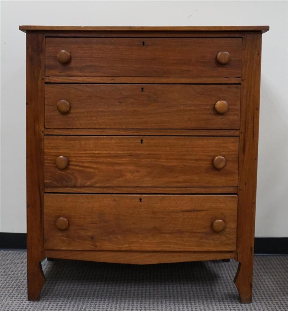 FEDERAL STYLE WALNUT CHEST OF DRAWERS,