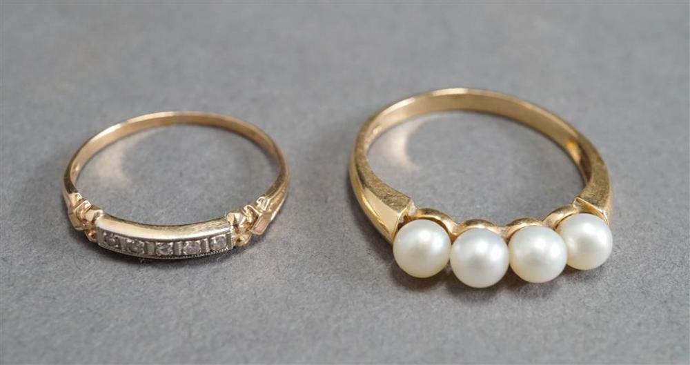 14-KARAT YELLOW-GOLD AND PEARL