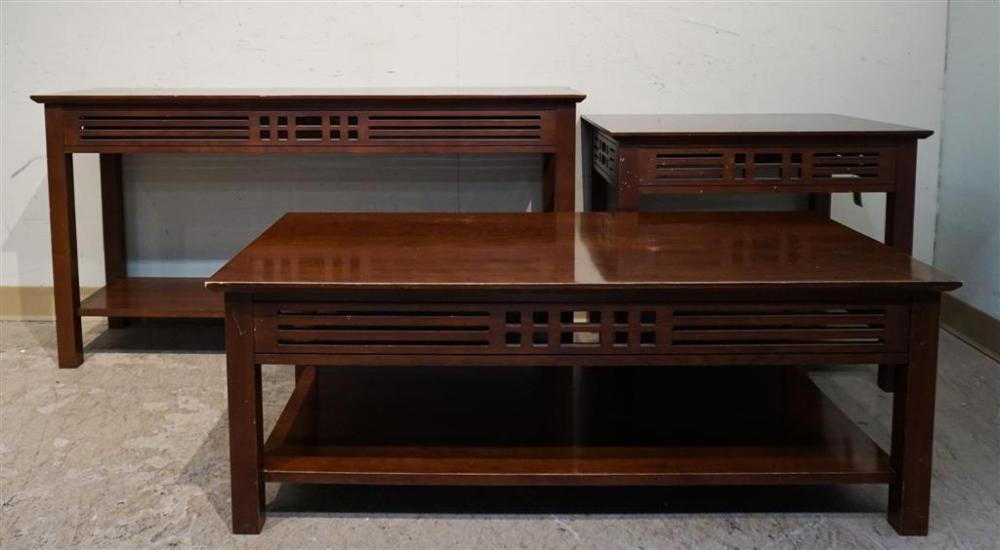HARDEN STAINED CHERRY COFFEE TABLE,