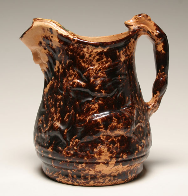 Bennington pottery ice water pitcher;
