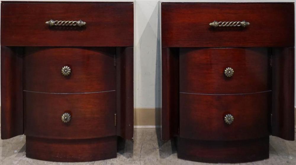 PAIR ART MODERNE STYLE STAINED 3295f6