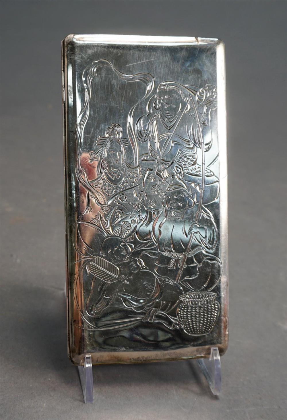 CHINESE CARICATURE ENGRAVED STERLING