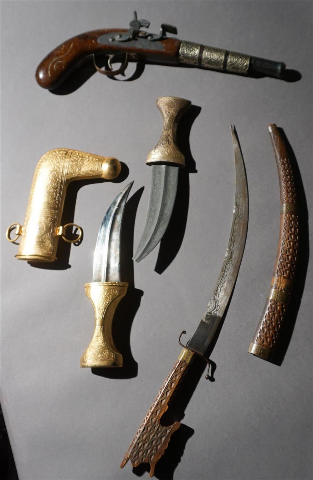 THREE MIDDLE EASTERN DAGGERS AND