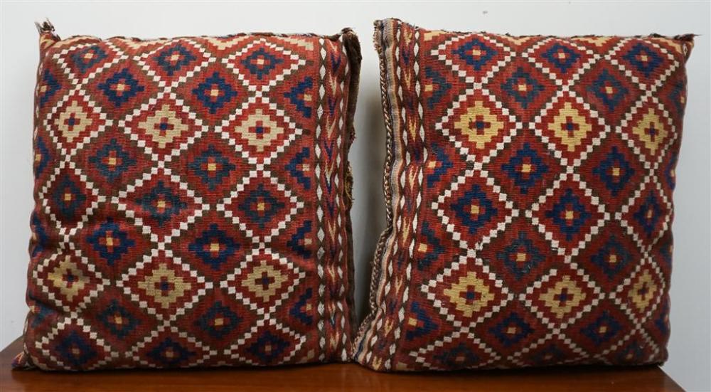 PAIR KILIM UPHOLSTERED PILLOWS  3296ad