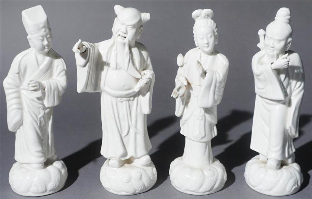 SET OF FOUR CHINESE BLANC-DE-CHINE