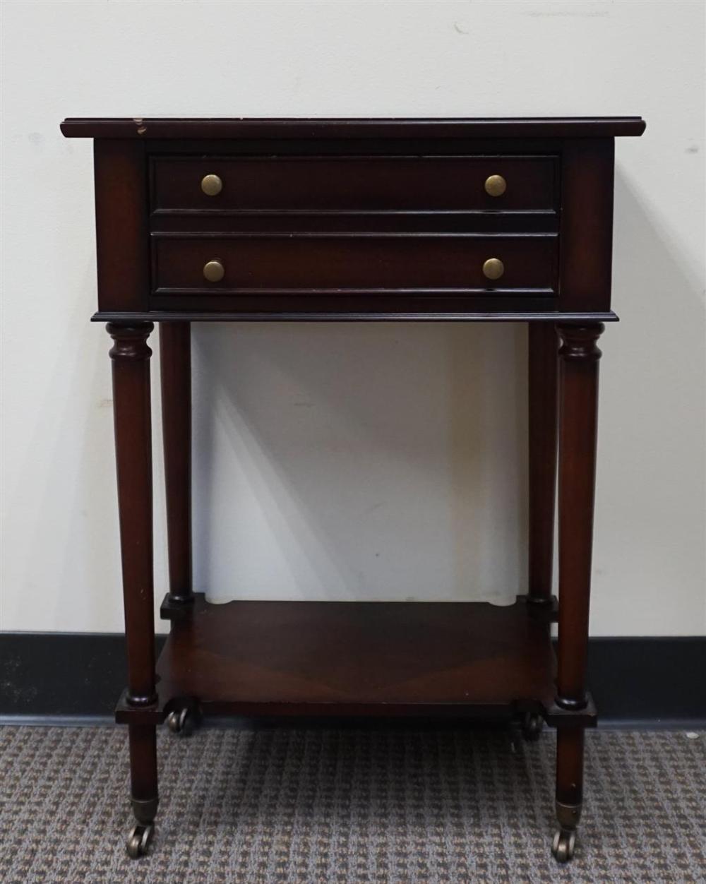 REGENCY STYLE STAINED WOOD SINGLE DRAWER 3296fa