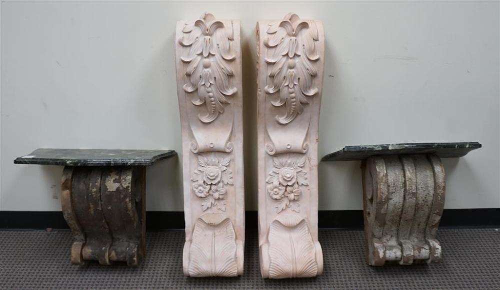 TWO PAIRS OF ARCHITECTURAL CORBELSTwo 3296fb
