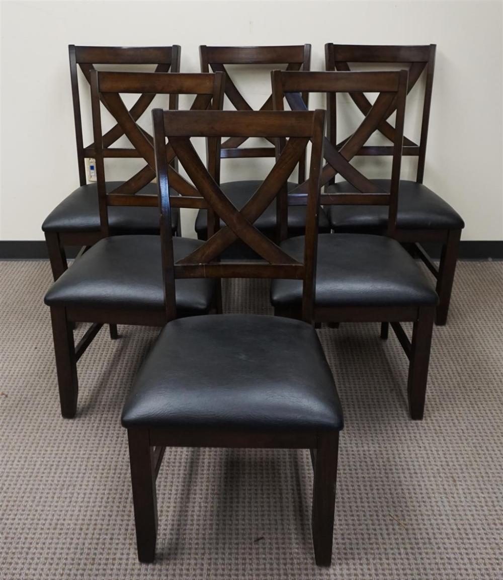 SET WITH SIX CONTEMPORARY STAINED 32974a