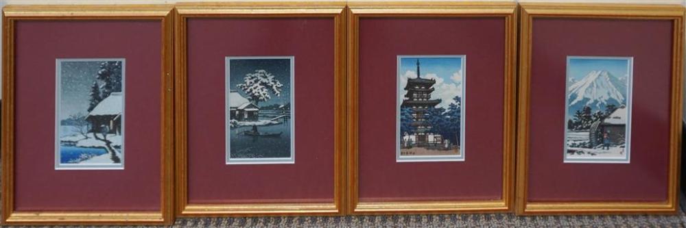 FOUR JAPANESE WOODBLOCK PRINTS 329755