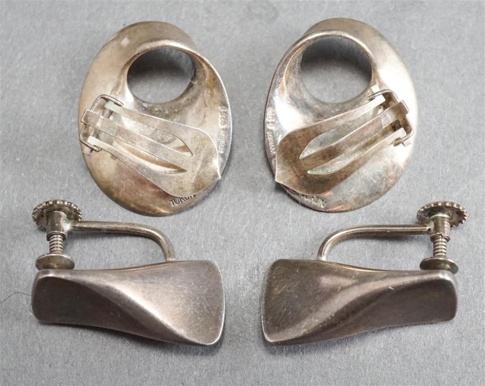 PAIR OF GEORG JENSEN STERLING SILVER