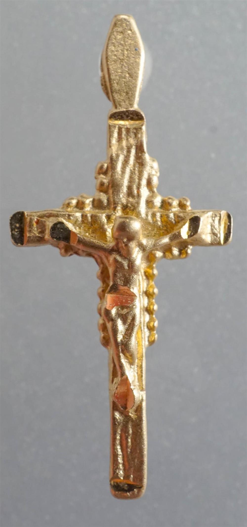 14 KARAT YELLOW GOLD CROSS PENDANT  3297a0