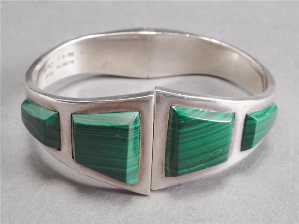 MEXICAN STERLING SILVER AND MALACHITE 3297a5
