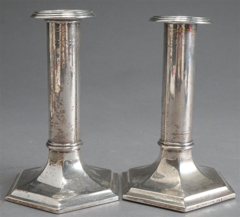 PAIR REED BARTON WEIGHTED STERLING 3297d4