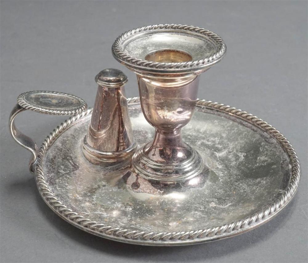 SILVER PLATE CHAMBER CANDLESTICKSilver 3297d6