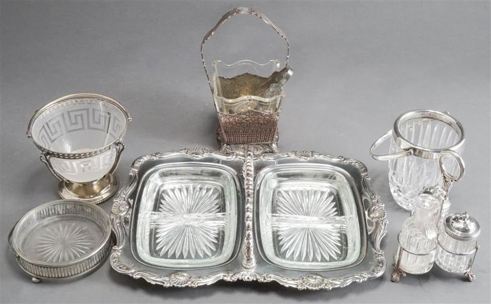 COLLECTION OF SILVER PLATE SERVING ARTICLESCollection