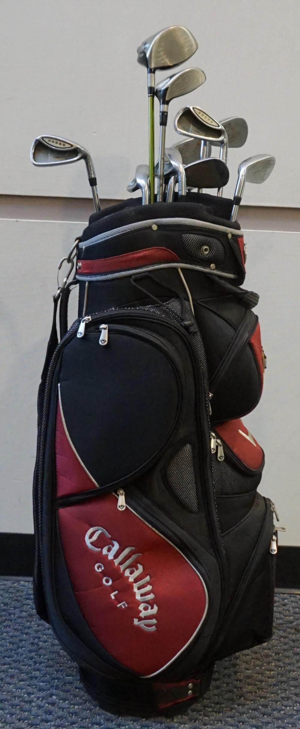 CALLAWAY BLACK BURGUNDY AND SILVER 32985b