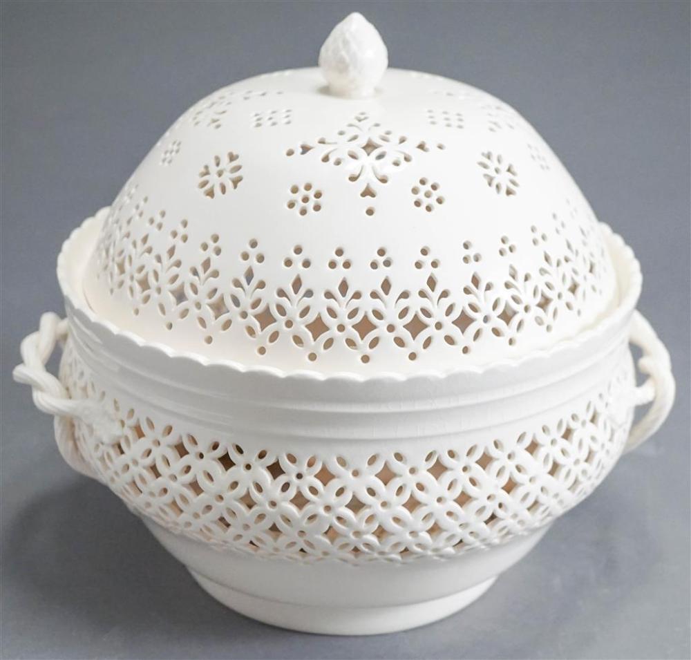 LEEDS PIERCED CREAMWARE CHESTNUT