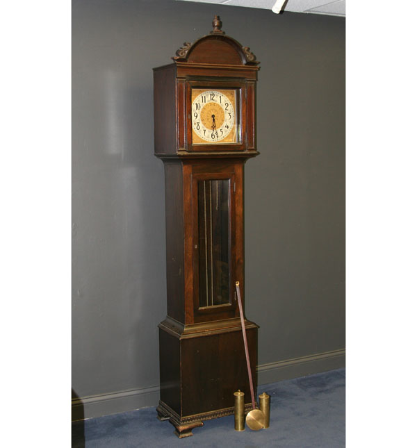Gilbert tall case hall clock; early