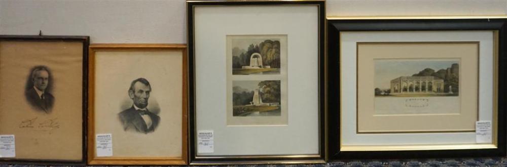 FOUR FRAMED PRINTS, CONSISTING