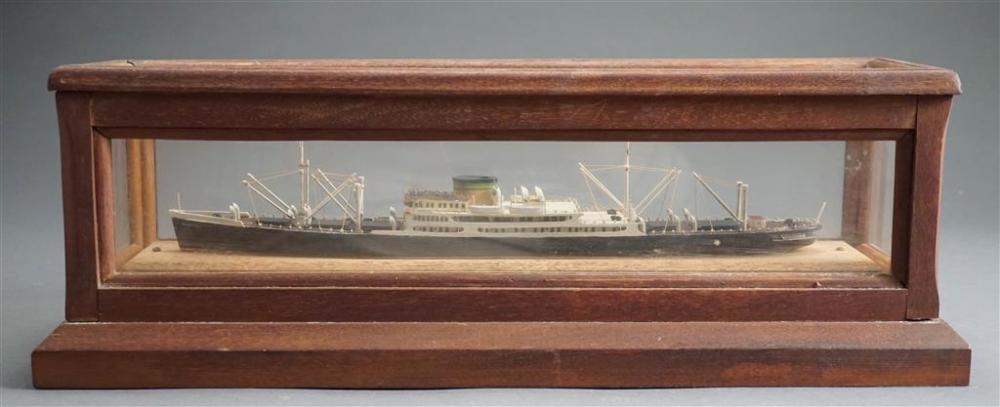 MODEL OF THE DELBRASIL SHIP SHADOWBOX 3298ea