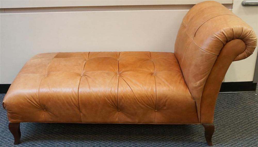 BOMBAY COGNAC TAN TUFTED LEATHER