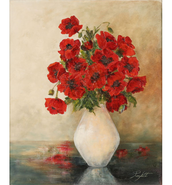 Impressionistic contemporary floral 50f55