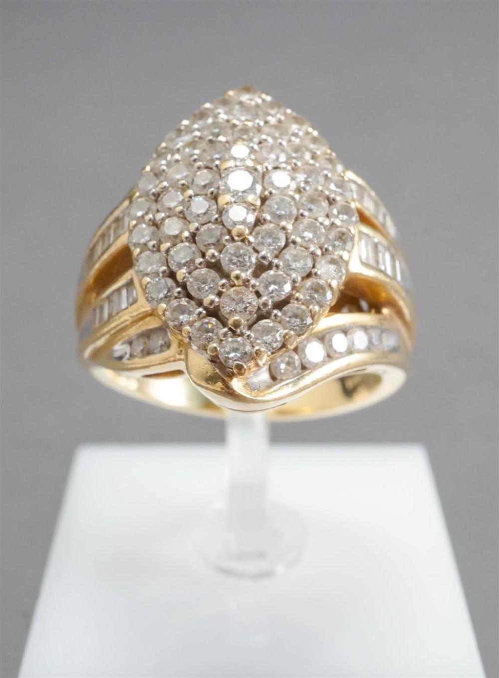 14-KARAT YELLOW-GOLD AND PAVE DIAMOND