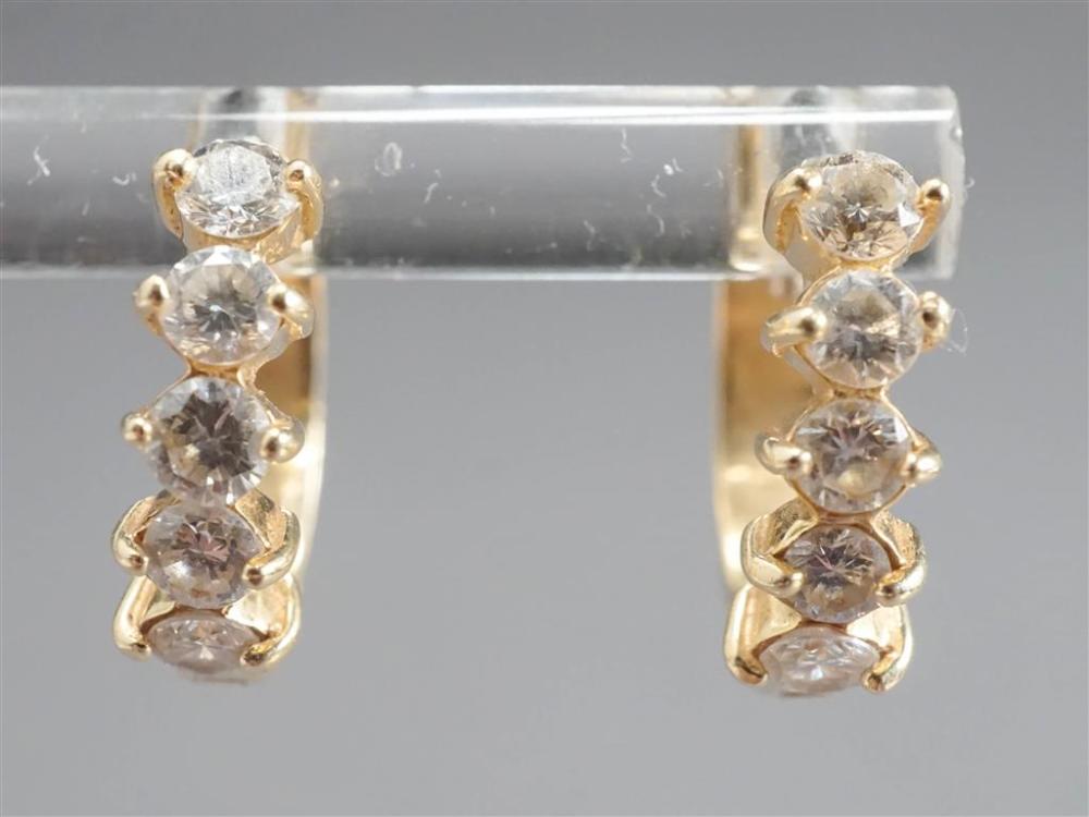 PAIR OF 14-KARAT YELLOW-GOLD AND