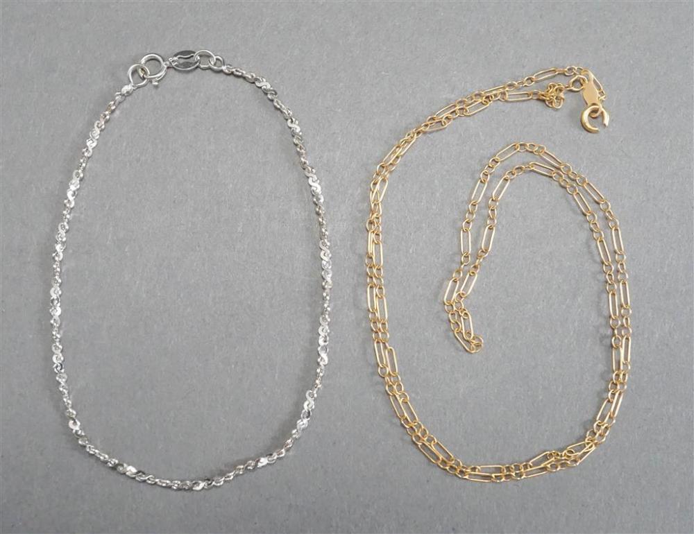 14 KARAT YELLOW GOLD NECKLACE AND 329997