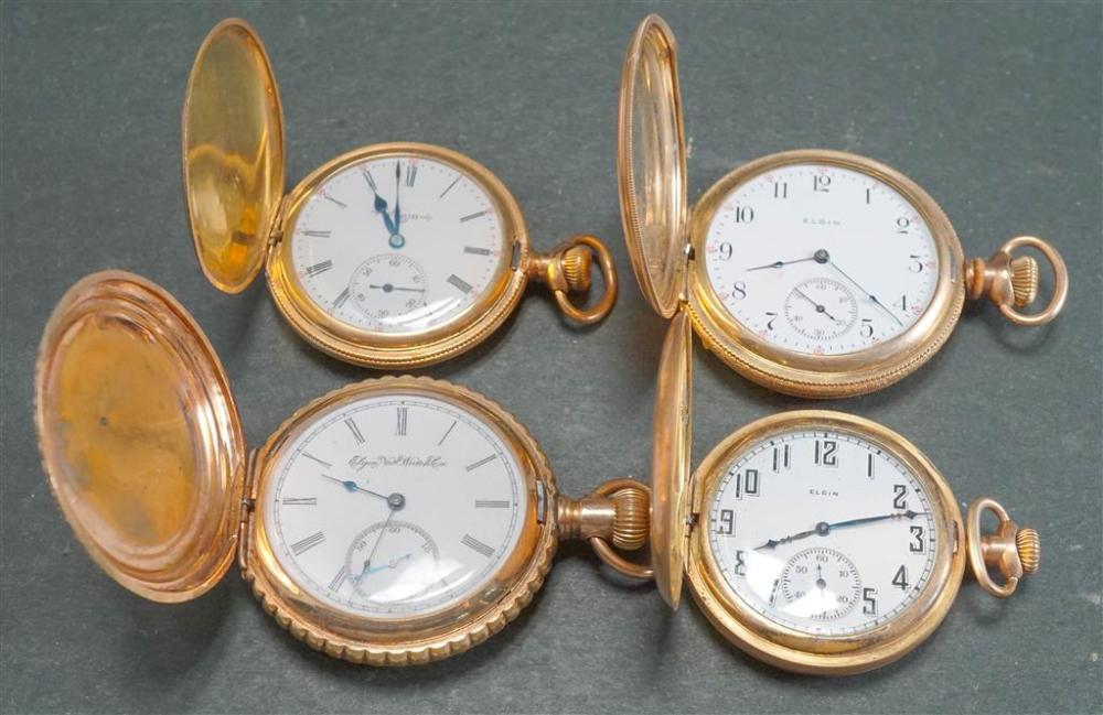 COLLECTION OF FOUR ELGIN GOLD FILLED 3299a5