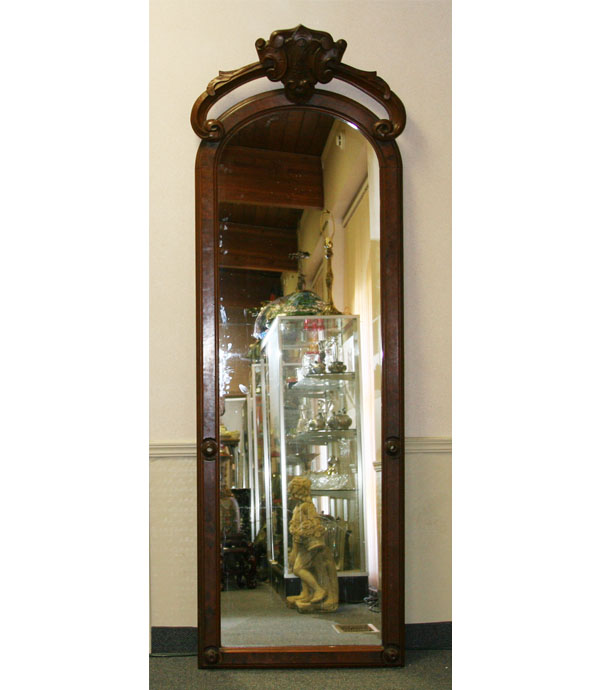 Victorian pier/entry mirror with applied