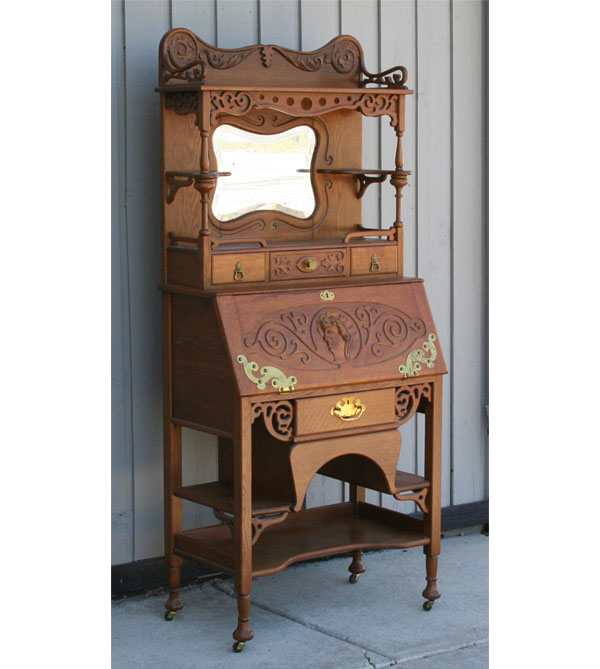 Victorian Edwardian secretary desk  50f65