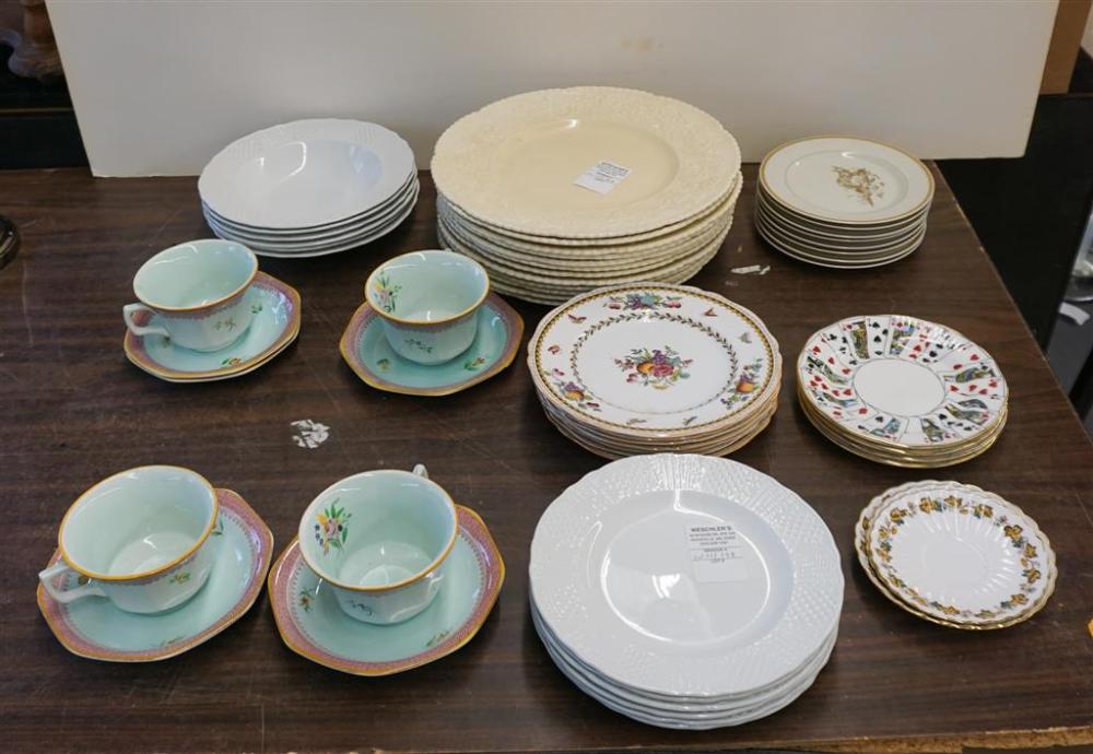 GROUP WITH ASSORTED ENGLISH PORCELAIN