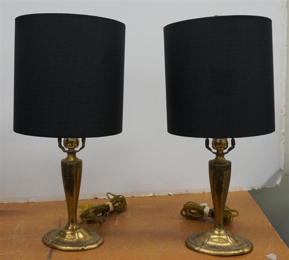 PAIR OF NEOCLASSICAL STYLE BLACK