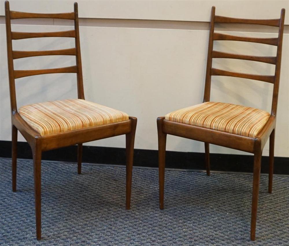 PAIR MID-CENTURY MODERN WALNUT