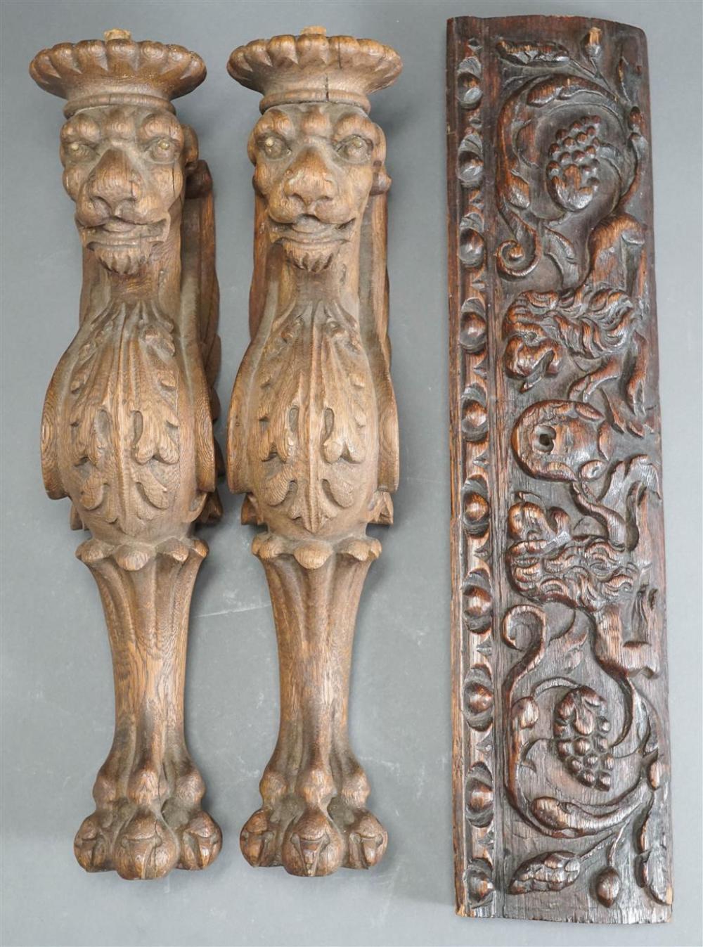 PAIR OF RENAISSANCE REVIVAL CARVED