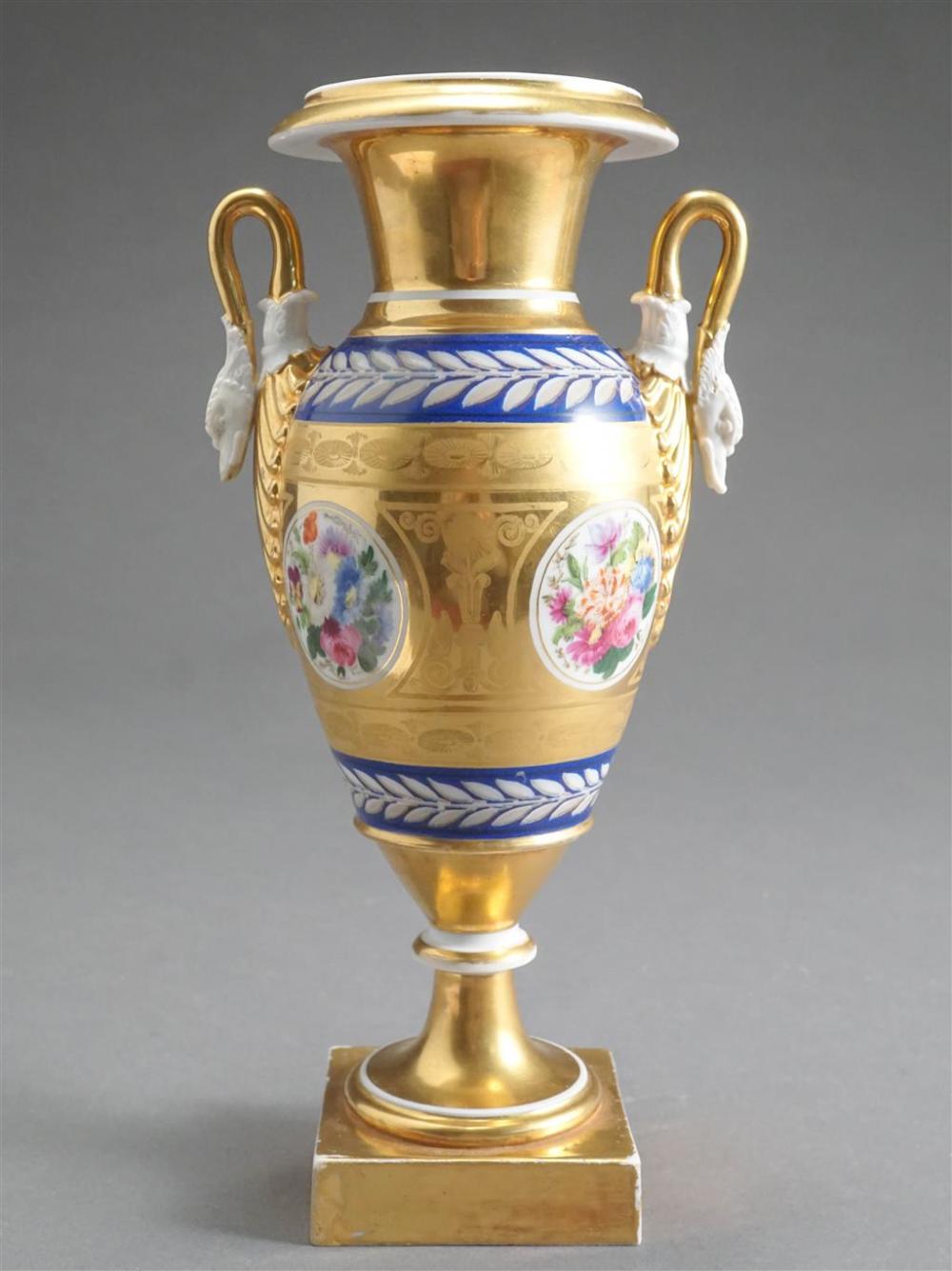 PARIS PORCELAIN FLORAL AND GILT