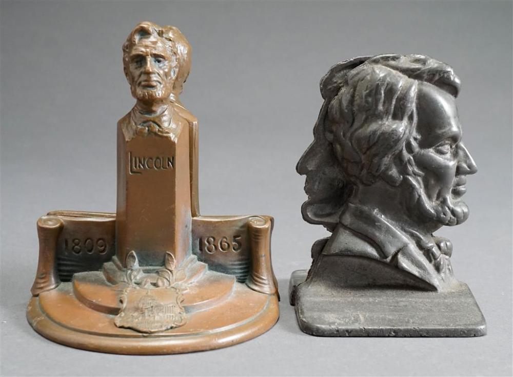 TWO PAIRS ABRAHAM LINCOLN BOOKENDSTwo