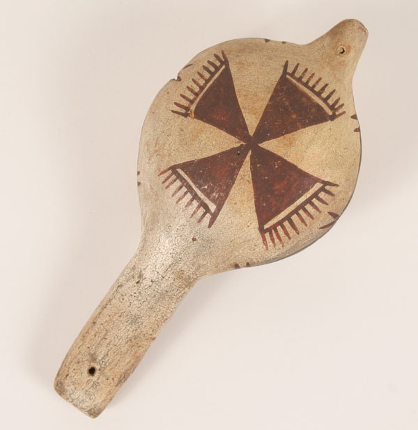 Early Native American pottery rattle  50f7f