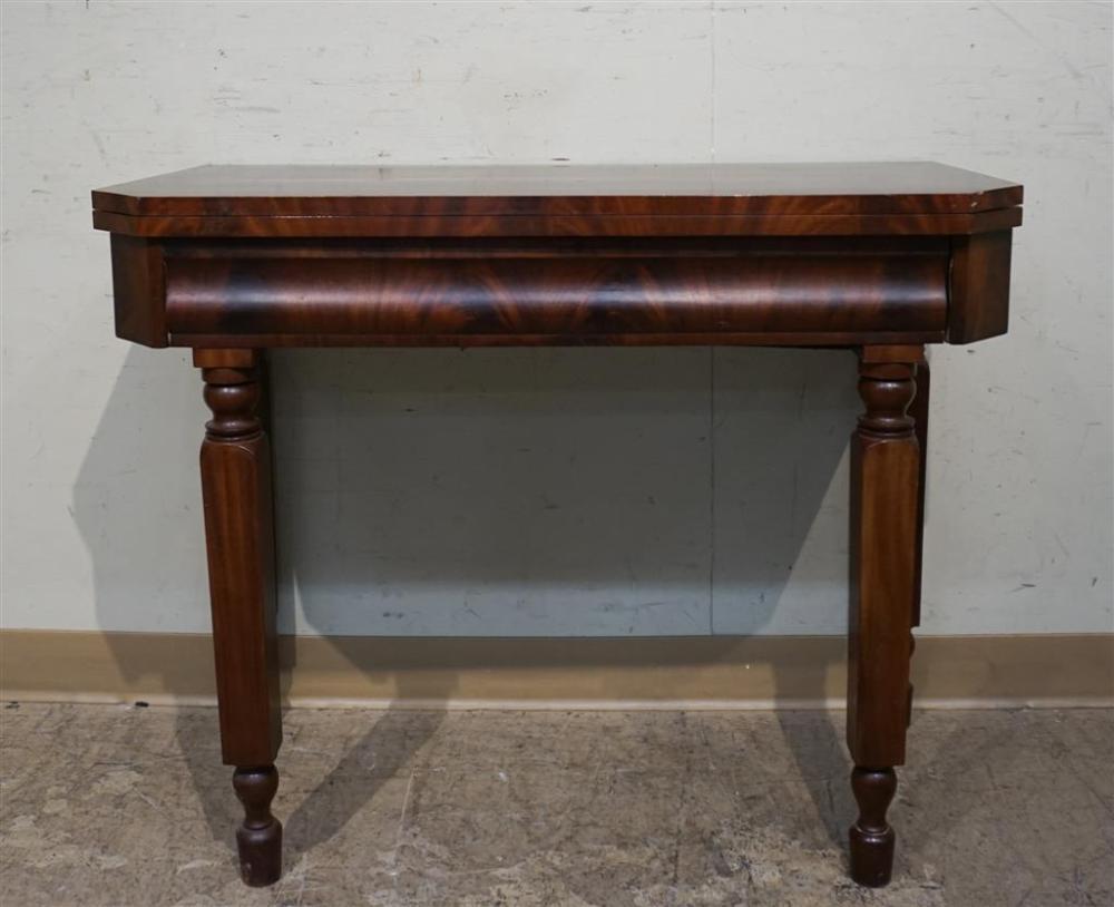 CLASSICAL STYLE MAHOGANY FOLD TOP