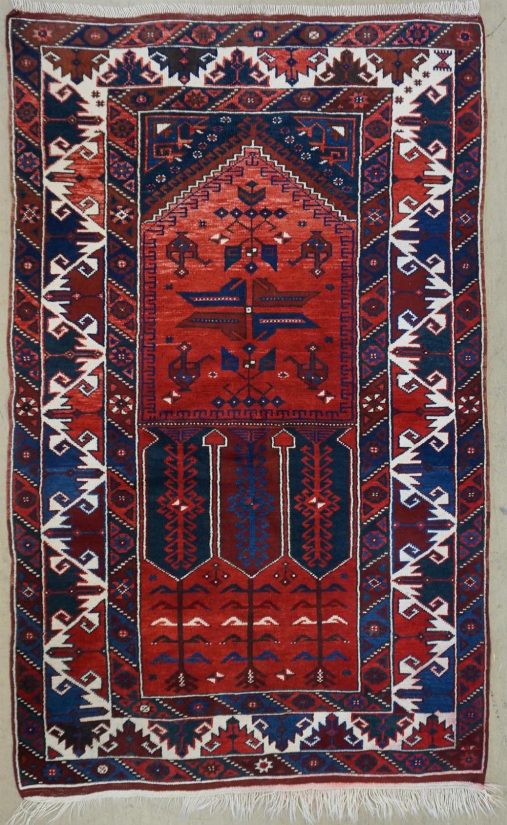 TURKISH KAZAK PATTERN RUG, 6 FT